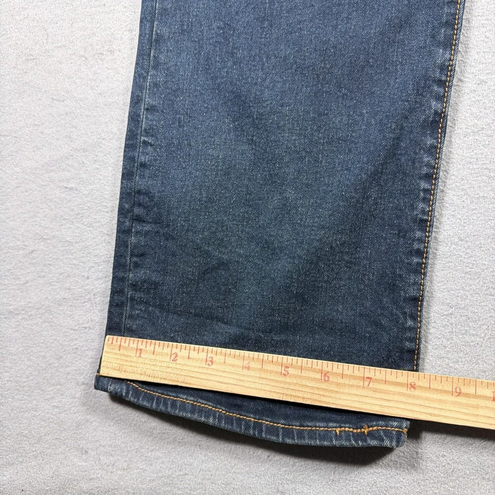 True Religion Ricky Jeans Mens 38 Blue Medium Relaxed Straight Flap Pocket Denim